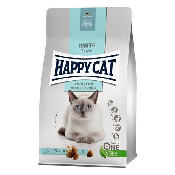 Happy Cat Sensitive Hassas Mide ve Bağırsaklar İçin Kedi Maması 1,3 Kg