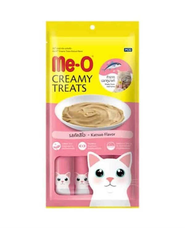 ME-O Creamy Çizgili Orkinos Balıklı Kedi Ödülü 4 x 15 Gr