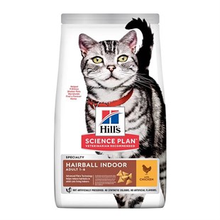 Hills Hairball İndoor Tavuklu Yetişkin Kedi Maması 1,5 Kg