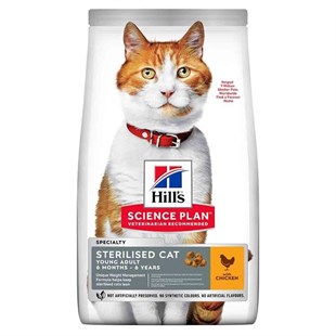 Hills Science Adult Kısırlaştırılmış Kediler İçin Tavuklu Yetişkin Kedi Maması1,5 Kg