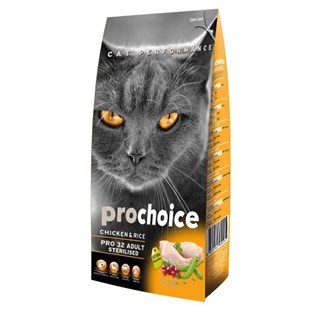 Pro Choice Pro 32 Sterilised Tavuklu Kısırlaştırılmış Kedi Maması 2 Kg