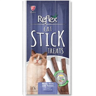 Reflex Cat Stick Treats Tavşanlı Kedi Ödül Çubukları 3 Adet (3 x 5 Gr)