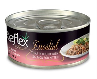 Reflex Plus Essential Ton Balıklı Somonlu Yavru Kedi Konservesi 70 Gr