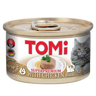 Tomi Tavuklu Tahılsız Kedi Konservesi 85 Gr