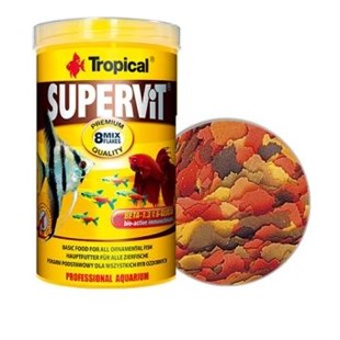 Tropical Supervit Basic Pul Balık Yemi 200 Gr 1000 Ml
